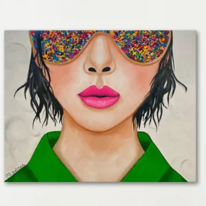 מסתכלת על החיים מבעד למשקפיים נצנצים