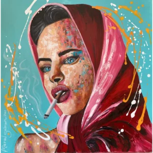 סופי מעשנת סיגריה